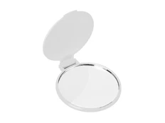 Зеркальце косметическое карманное Красотка, белый фото