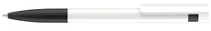 Ручка шариковая пластиковая Senator Liberty Polished Basiс Soft grip, белая / черная фото