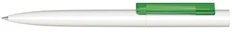 Ручка шариковая пластиковая Senator Headliner Polished Basic, зеленая / белая фото