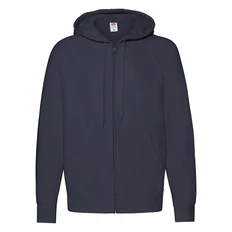 Толстовка без начеса Fruit of the loom Lightweight Hooded Sweat, темно-синяя фото