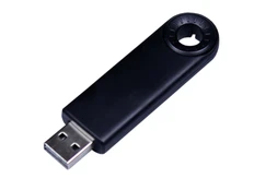 Флешка USB 3.0 на 64 Гб Промо, выдвижной механизм, черная фото
