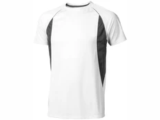 Футболка спортивная из сетки мужская Elevate Quebec Cool Fit, белая / черная фото