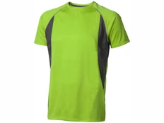 Футболка спортивная из сетки мужская Elevate Quebec Cool Fit, зеленое яблоко / черная фото