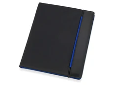 Папка для документов А4 Делос, черный/синий фото