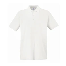 Поло мужское Fruit of the Loom Premium Polo 180, белое фото