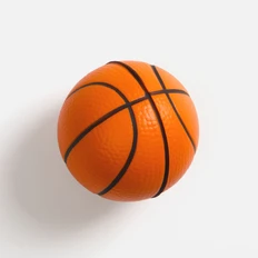 Антистресс «Баскетбольный мяч», оранжевый фото