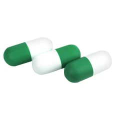 Антистресс «Капсула», зеленый / белый фото
