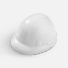 Антистресс «Каска», белый фото