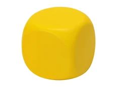 Антистресс «Кубик», желтый фото