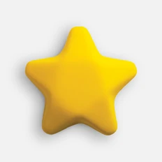 Антистресс Звезда, желтый фото