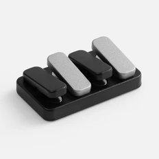 Антистресс-кликер Molti Clacky, черный / серебристый фото