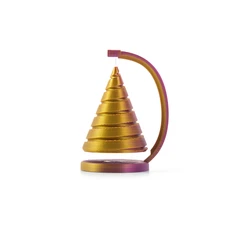 Антистресс настольный Gravity «Елочка» в подарочной коробке, фиолетовый / золотой фото