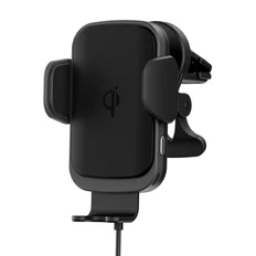 Держатель автомобильный с беспроводной зарядкой Olmio Robo QIs, 10W, черный фото