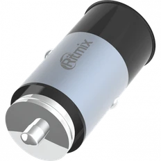 Автомобильное зарядное устройство Ritmix RM-5231, серебристое фото