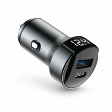 Зарядное устройство автомобильное Olmio 36W, черное фото