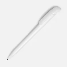 Ручка шариковая пластиковая Ritter-Pen Clear Solid, белая фото