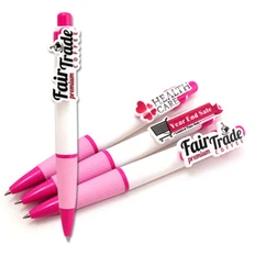 Ручки с фигурным акриловым клипом фото