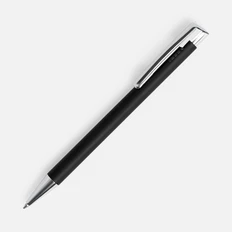 Ручка шариковая металлическая Open Stork, черная фото