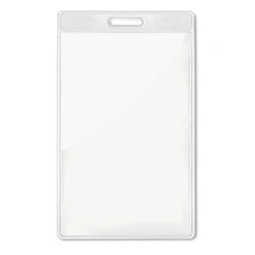 Бейдж вертикальный, прозрачный фото