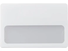 Бейдж магнитный пластиковый, белый фото