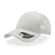 Бейсболка Atlantis Rapper Cotton, 5 клиньев, пластиковая застежка, белая фото