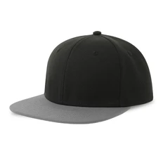 Бейсболка Atlantis Snap Back-S, 6 клиньев, пластиковая застежка, серая фото
