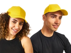 Бейсболка Us Basic Detroit 6 клиньев, желтая фото