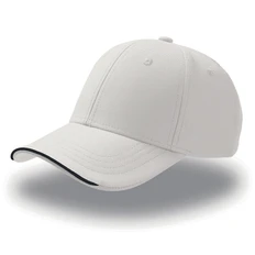 Бейсболка Atlantis Estoril 6 клиньев, застежка на липучке, белая фото