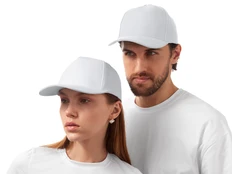 Бейсболка Us Basic Florida 5 клиньев, белая фото