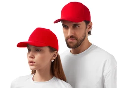 Бейсболка Us Basic Florida 5 клиньев, красная фото