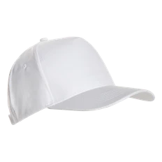 Бейсболка из полиэстера Stan 10P, 5 клиньев, 150 гр/м2, белая фото