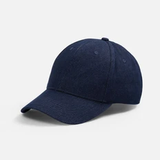 Бейсболка Molti Denimate, темно-синяя фото