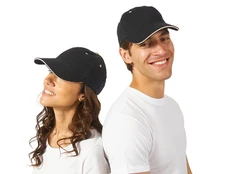 Бейсболка New Castle C 6 клиньев, черная/ белая фото