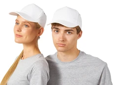 Бейсболка Us Basic New York 5 клиньев, белая фото