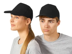 Бейсболка Us Basic New York 5 клиньев, черная фото