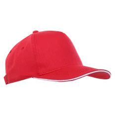 Бейсболка с кантом Stan 04, 5 клиньев, 330 гр/м2, красная фото