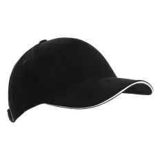 Бейсболка с кантом Stan 11K, 5 клиньев, 280 гр/м2, черная фото