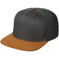 Бейсболка с прямым козырьком Molti Foreside, серая / коричневая фото