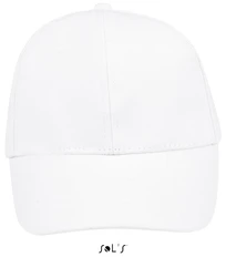 Бейсболка Sol's Buffalo, 260 гр/м2, белая фото