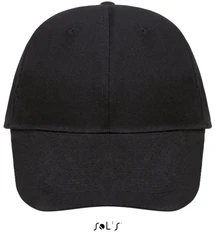 Бейсболка Sol's Buffalo, 260 гр/м2, черная фото