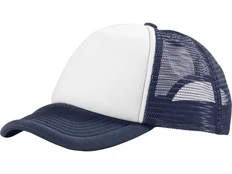Бейсболка Trucker, синяя / белая фото