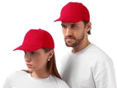 Бейсболка US Basic Florida 350, 5 клиньев, красная фото