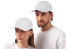 Бейсболка US Basic Kansas, 5 клиньев, белая фото