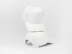Бейсболка US Basic Poly, 5 клиньев, белая фото