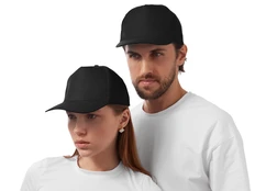 Бейсболка US Basic Poly, 5 клиньев, насыщенно-черная фото