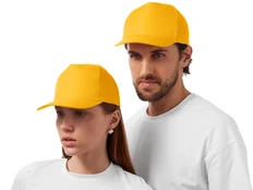 Бейсболка US Basic Poly, желтая фото