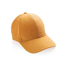 Бейсболка из переработанного хлопка XD Collection Impact, 6 клиньев, 280 г/м², оранжевая фото
