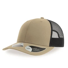 Бейсболка из переработанного полиэстера Atlantis Bryce, 6 клиньев, хаки / черная фото