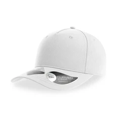 Бейсболка из переработанного полиэстера Atlantis Fiji, 5 клиньев, белая фото