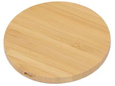Зарядное устройство беспроводное Bamboo Cap, древесное фото